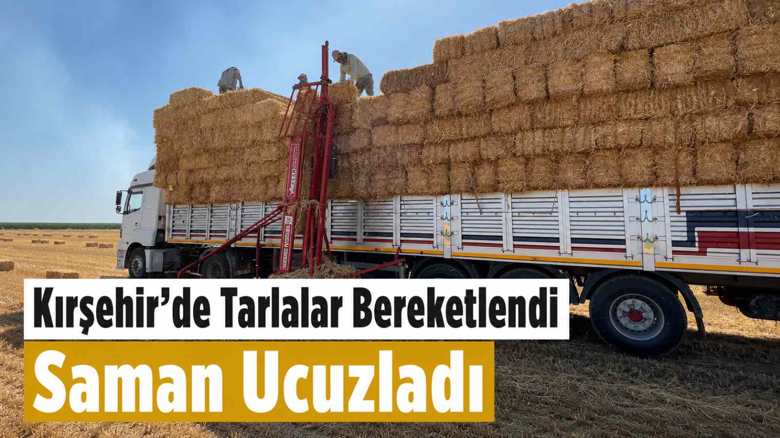 Kırşehir’de tarlalar bereketlendi, saman ucuzladı
