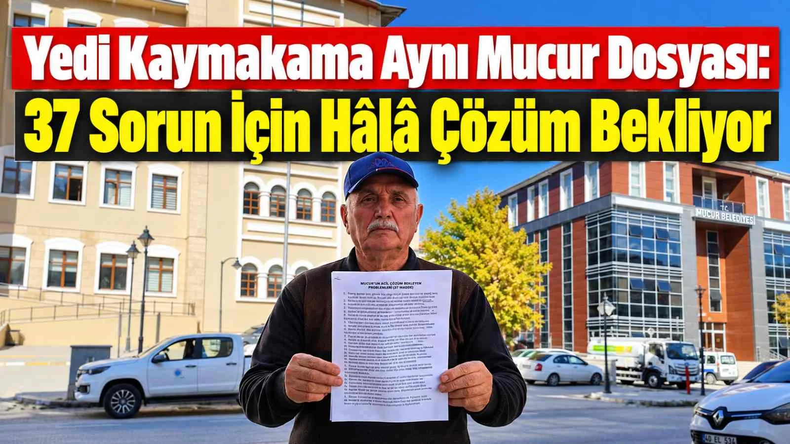 Yedi Kaymakama Aynı Mucur Dosyası: 37 Sorun İçin Hâlâ Çözüm Bekliyor