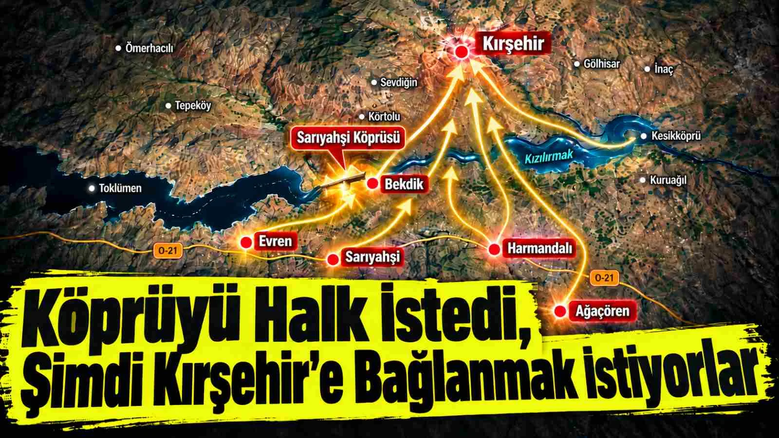Köprüyü Halk İstedi, Şimdi Kırşehir'e Bağlanmak İstiyorlar