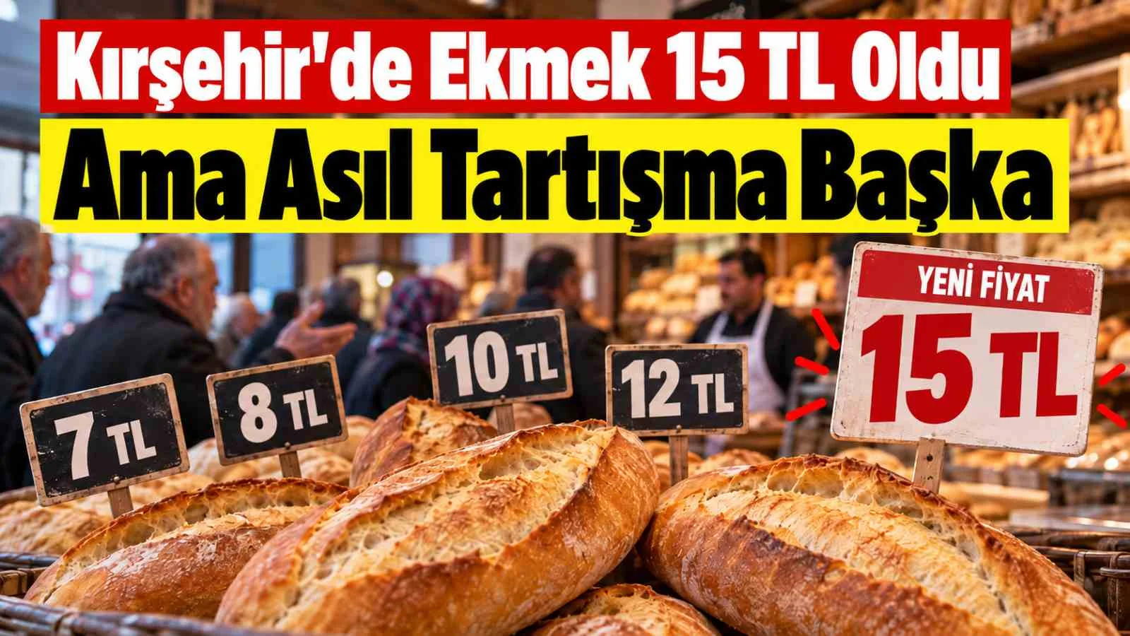 Kırşehir'de Ekmek 15 TL Oldu Ama Asıl Tartışma Başka
