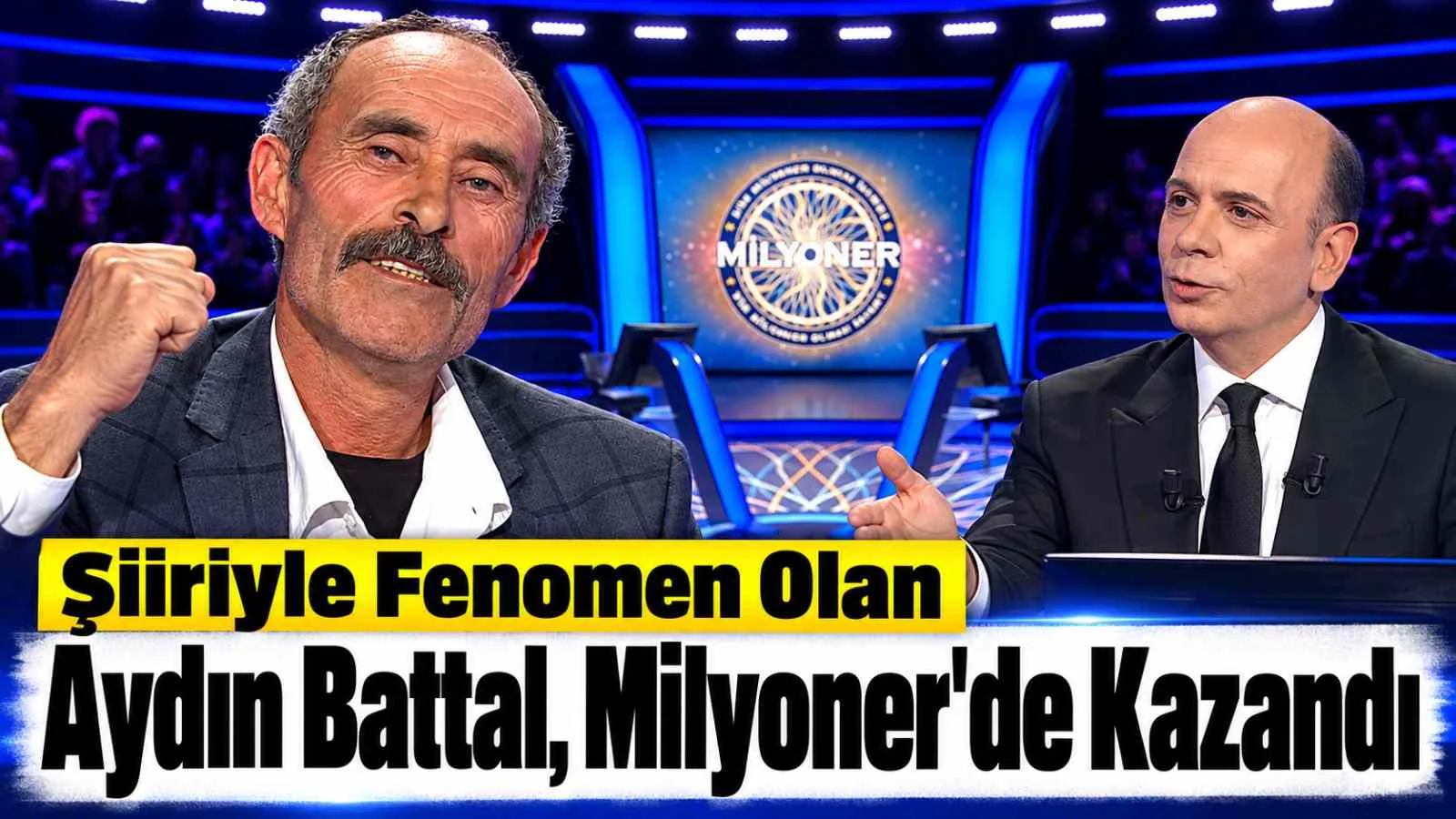 Şiiriyle Fenomen Olan Aydın Battal, Milyoner'de Kazandı
