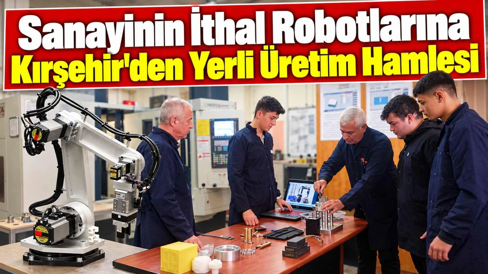 Sanayinin İthal Robotlarına Kırşehir'den Yerli Üretim Hamlesi