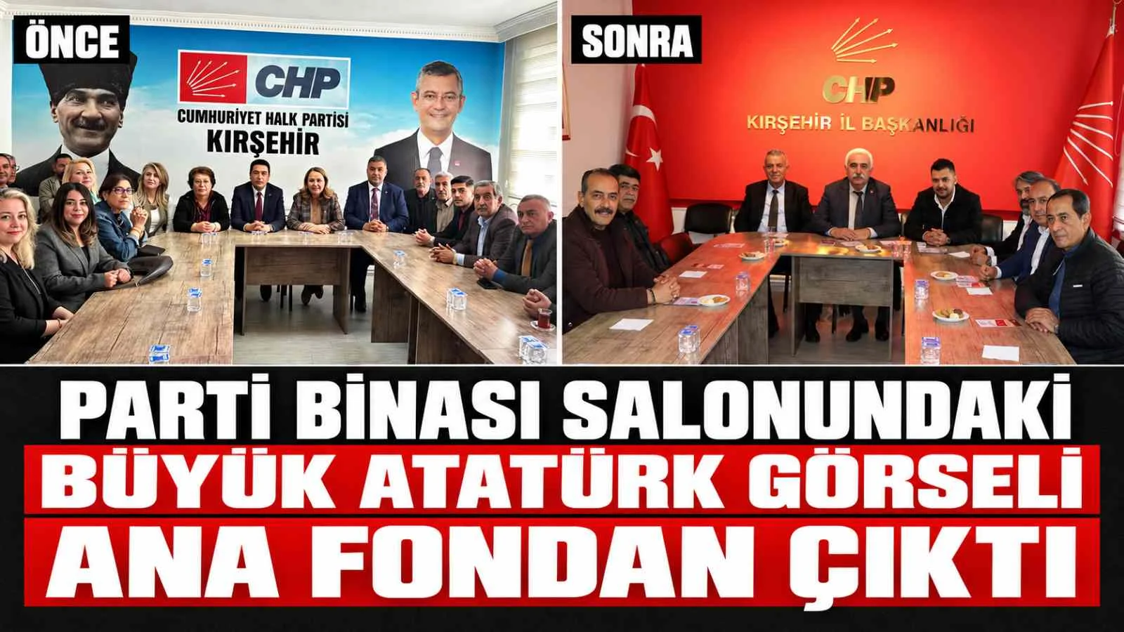 Parti Binası Salonundaki Büyük Atatürk Görseli Ana Fondan Çıktı