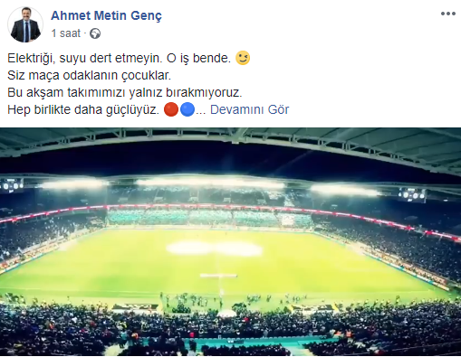Trabzonspor'a Bir Destekte Ondan Elektriği Suyu Dert Etmeyin O iş Bende