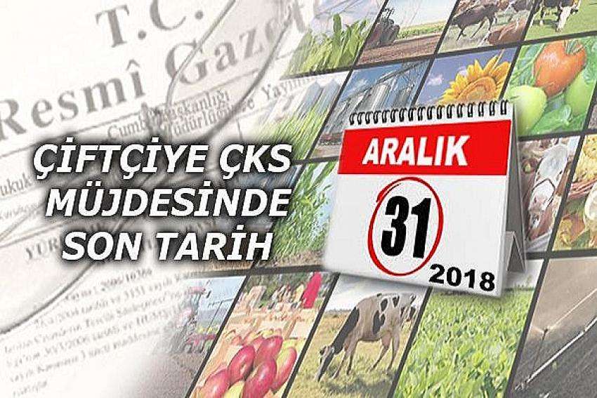 Bakanlık ÇKS’de Başvuru Süresini 31 Aralık'a Uzattı