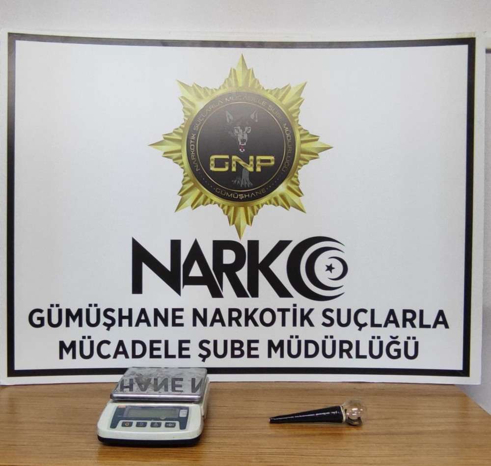 Gümüşhane’de Metamfetamin operasyonu