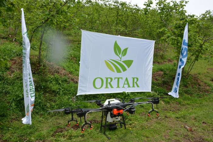 Ordu'da fındık bahçeleri zirai insansız hava aracı ile ilaçlanmaya başlandı