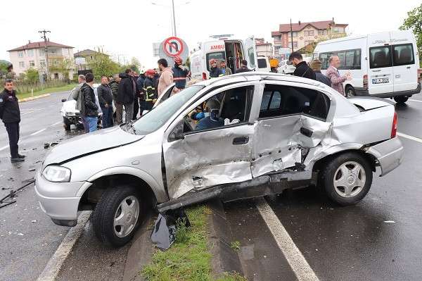 Ordu'da trafik kazasında 2 kişi yaralandı