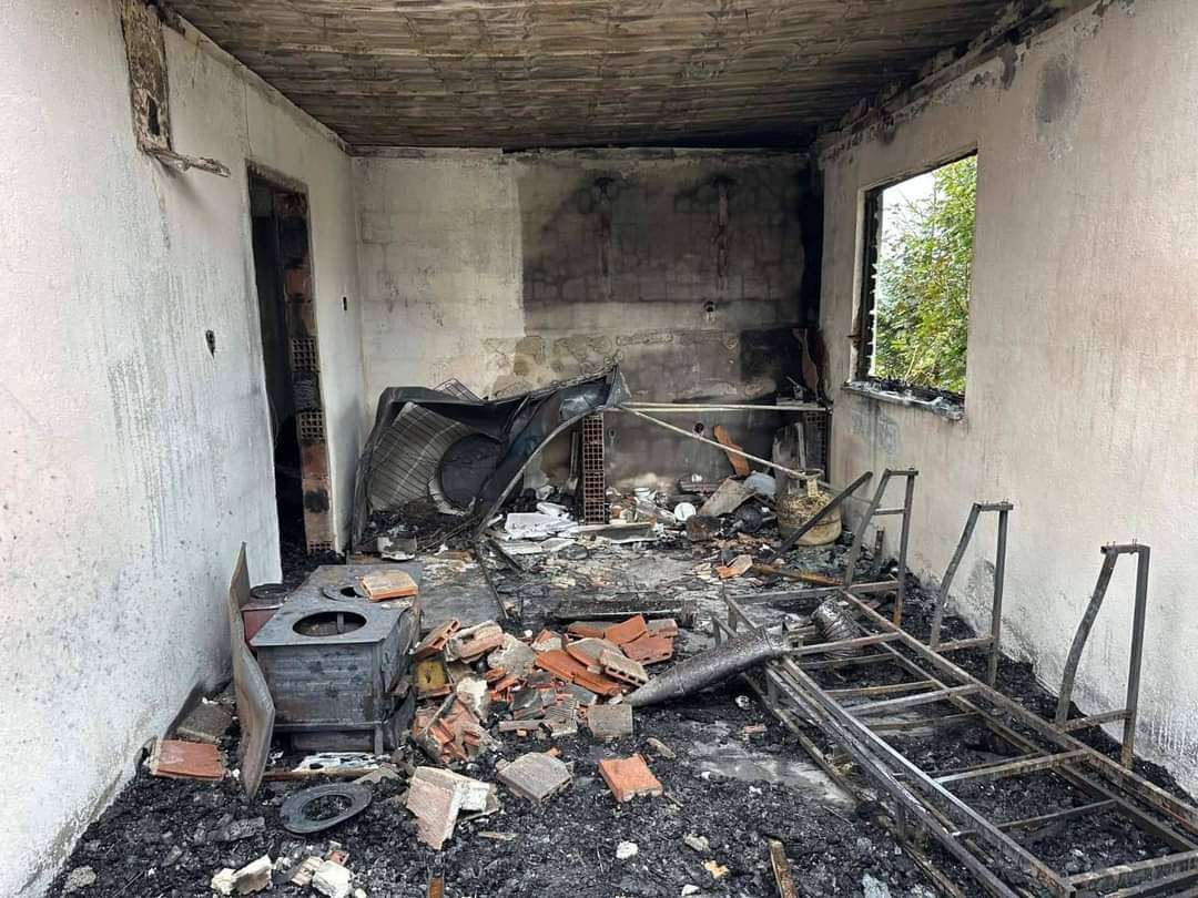 Ordu'da belediye başkan yardımcısının evi, yangında kül oldu
