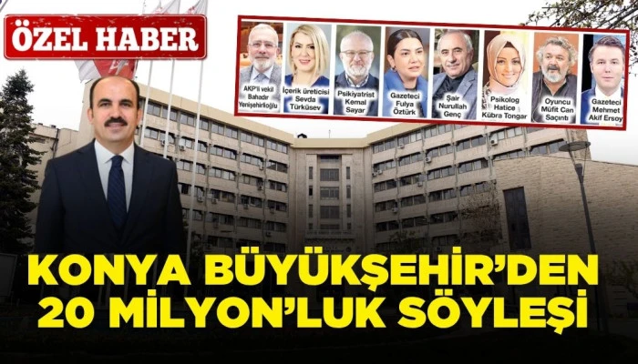 Konya Büyükşehir'den Tam 20 Milyon 575 Bin Liralık Söyleşi Programı