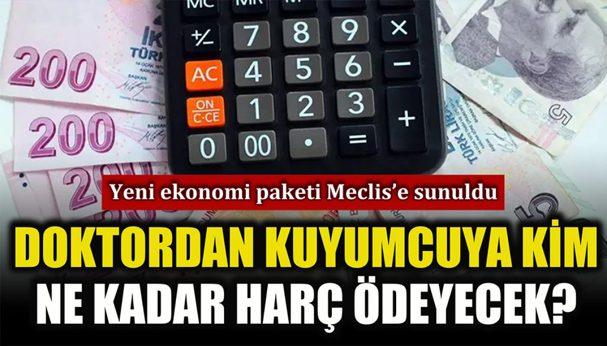 Yeni ekonomi paketi Meclis’te: Doktordan kuyumcuya kim ne kadar harç ödeyecek? 