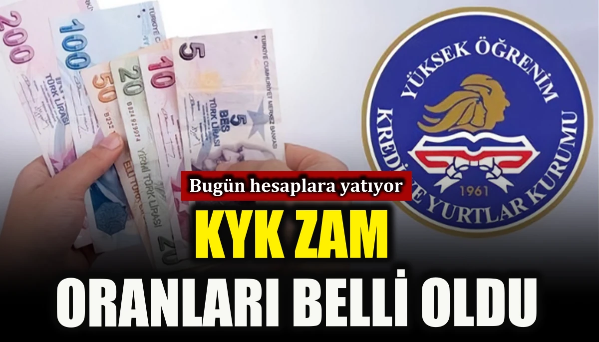 KYK zam oranları belli oldu