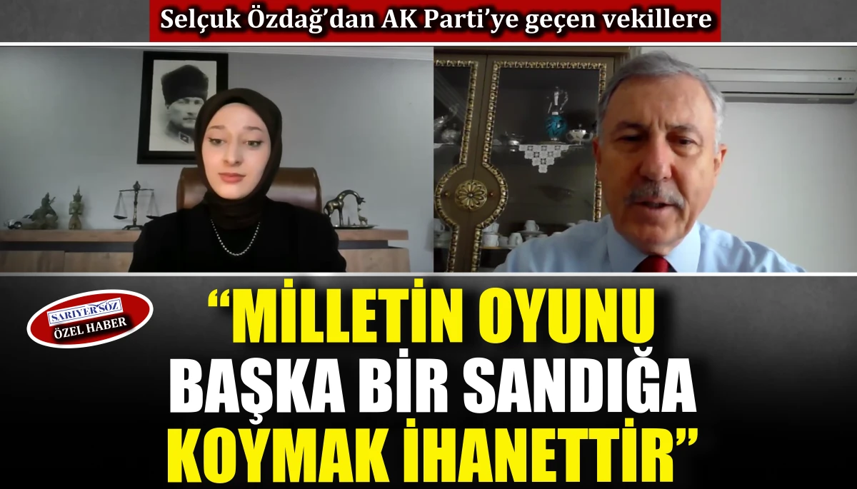 Selçuk Özdağ’dan milletvekili transferlerine sert tepki