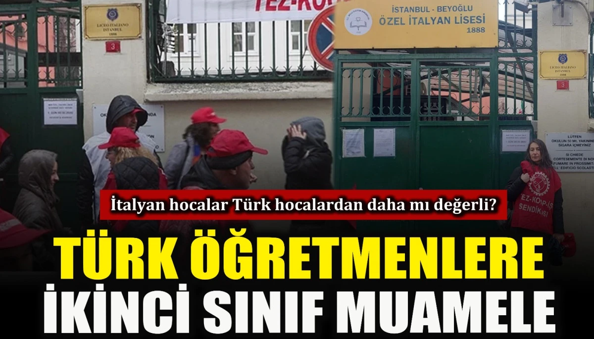 Türk öğretmenlere ikinci sınıf muamele