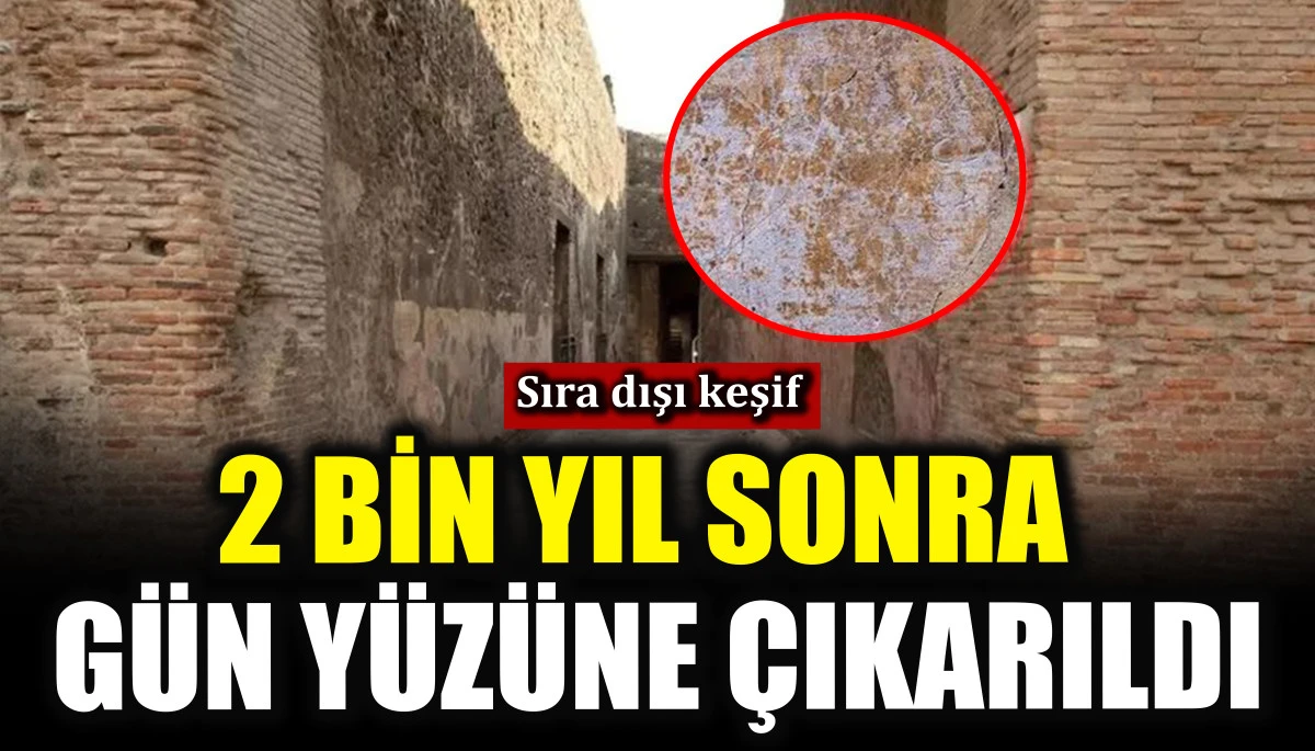 2 bin yıl sonra gün yüzüne çıkarıldı