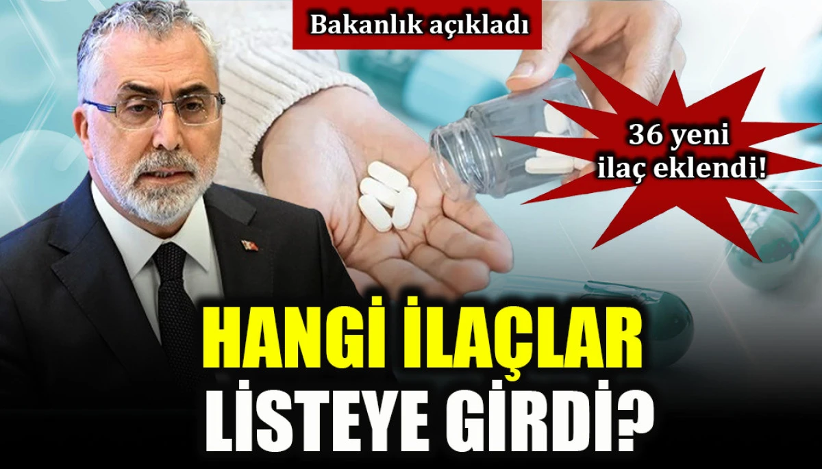 SGK geri ödeme sistemine 36 yeni ilaç eklendi