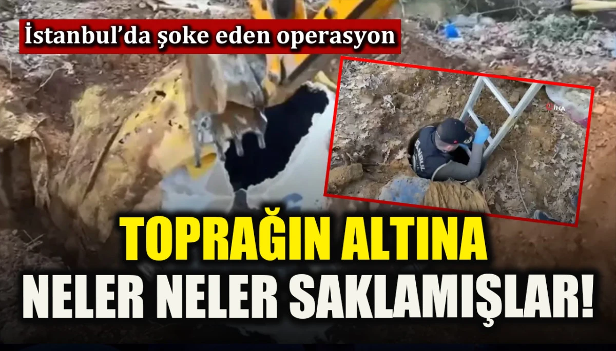İstanbul’da toprağın altına neler neler saklamışlar!