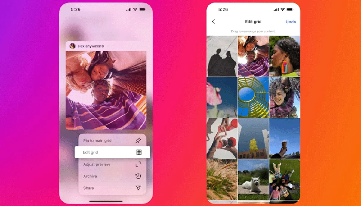 Instagram’dan yeni özellik: Profil ızgarası sıralanabilecek