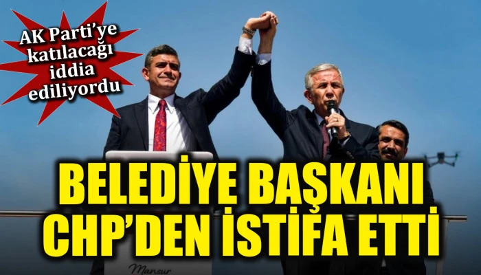 AK Parti'ye geçeceği iddia ediliyordu! Haymana Belediye Başkanı Levent Koç CHP'den istifa etti