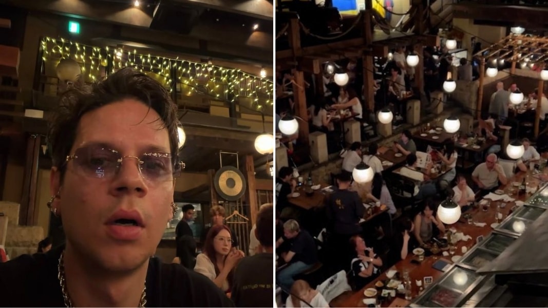 Rock grubunun solisti Tokyo'da depreme yakalandı 