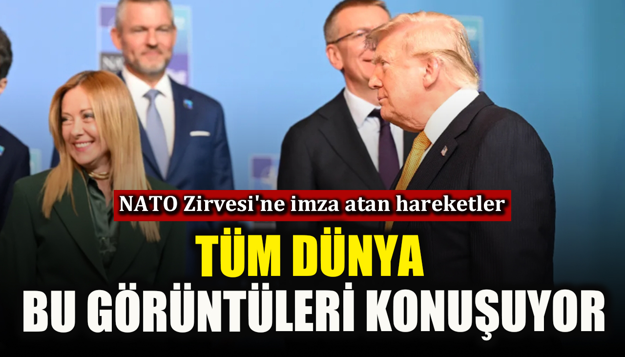 Tüm dünya bu görüntüleri konuşuyor! NATO Zirvesi'ne imza atan hareketler