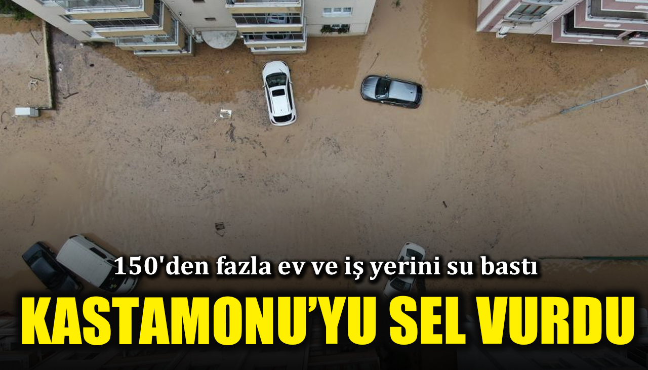 Cide'de sağanak kabusu: 150'den fazla ev ve iş yerini su bastı!