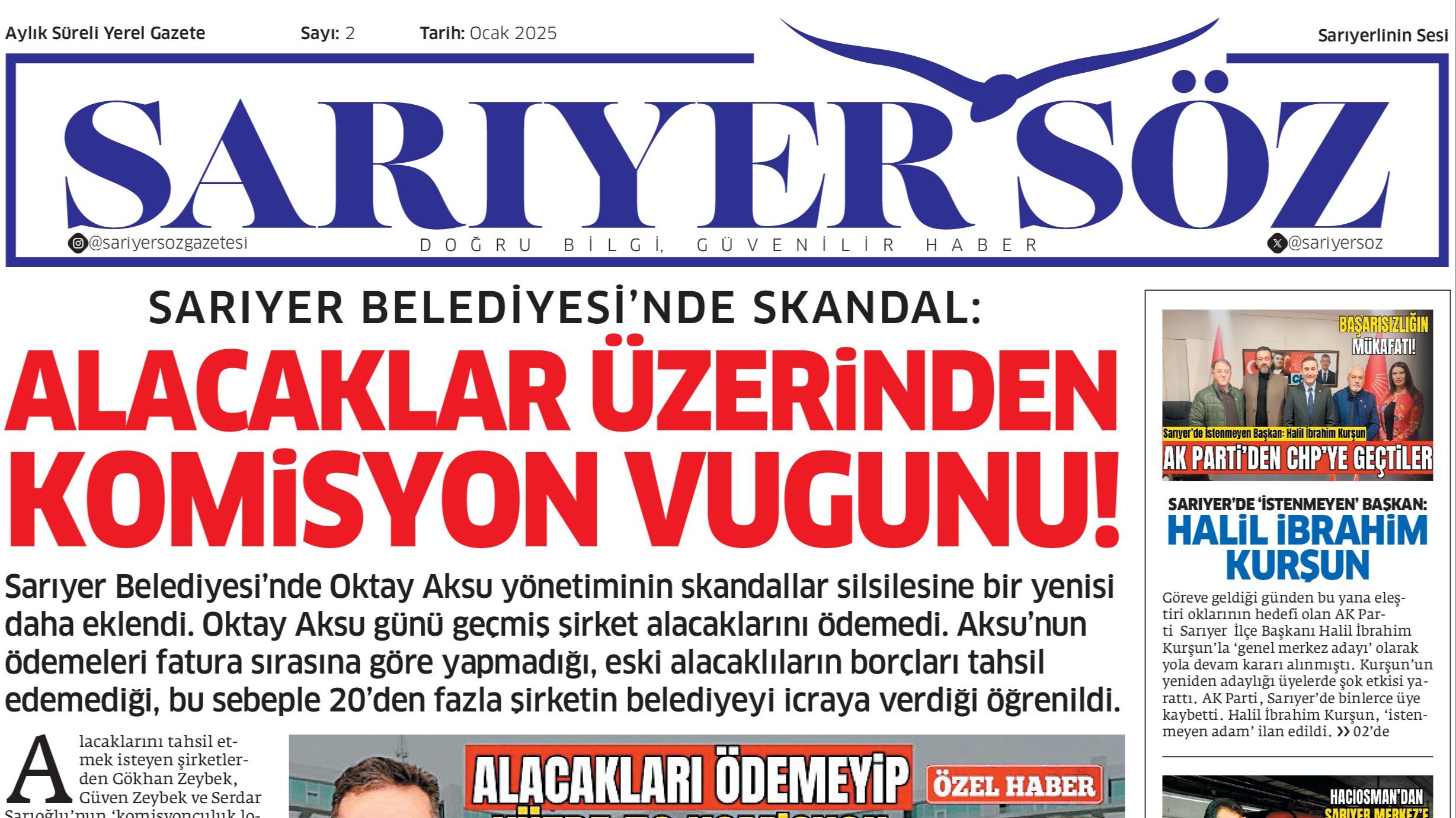 Sarıyer Söz Gazetesi Sayı:2