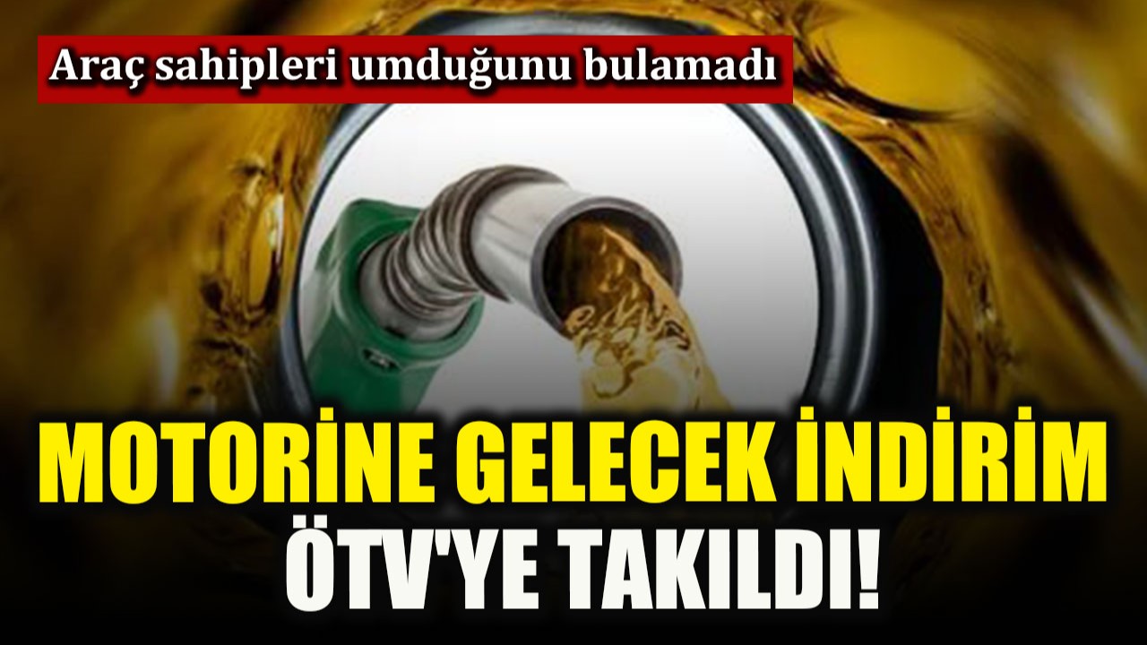Motorine gelecek indirim ÖTV'ye takıldı!