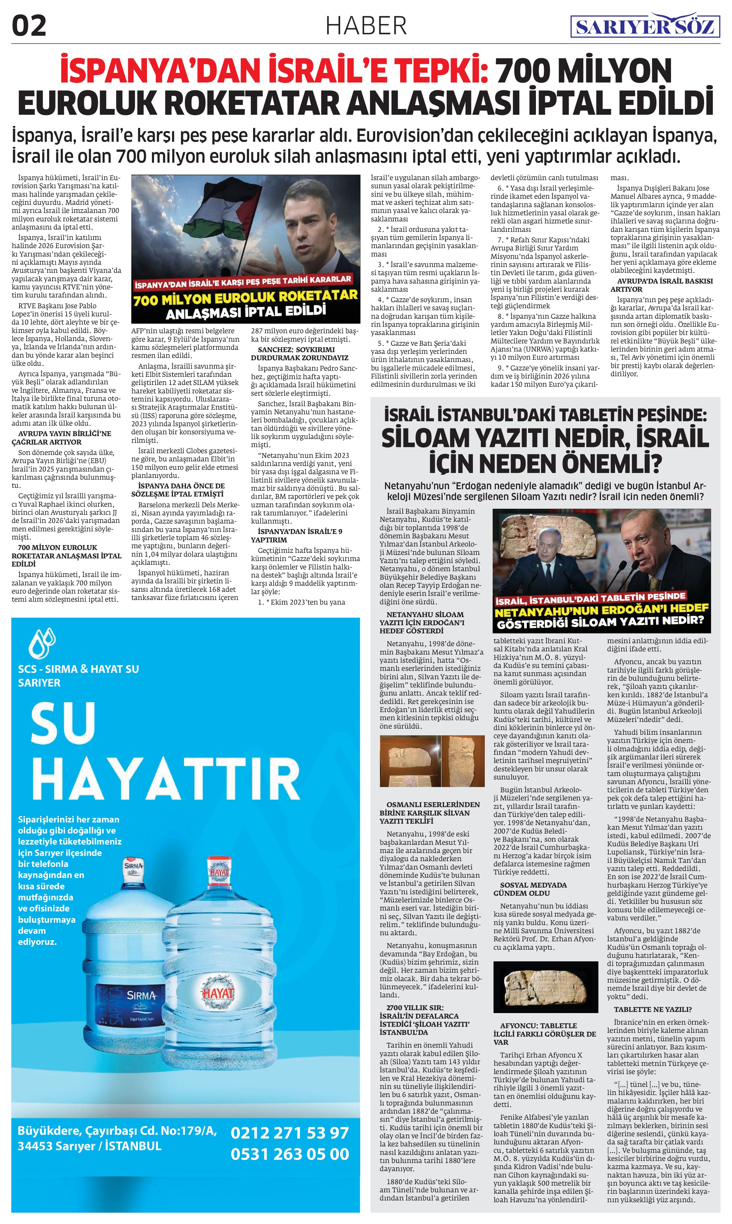 Sarıyer Söz Gazetesi Sayı:10 — Sayfa 2