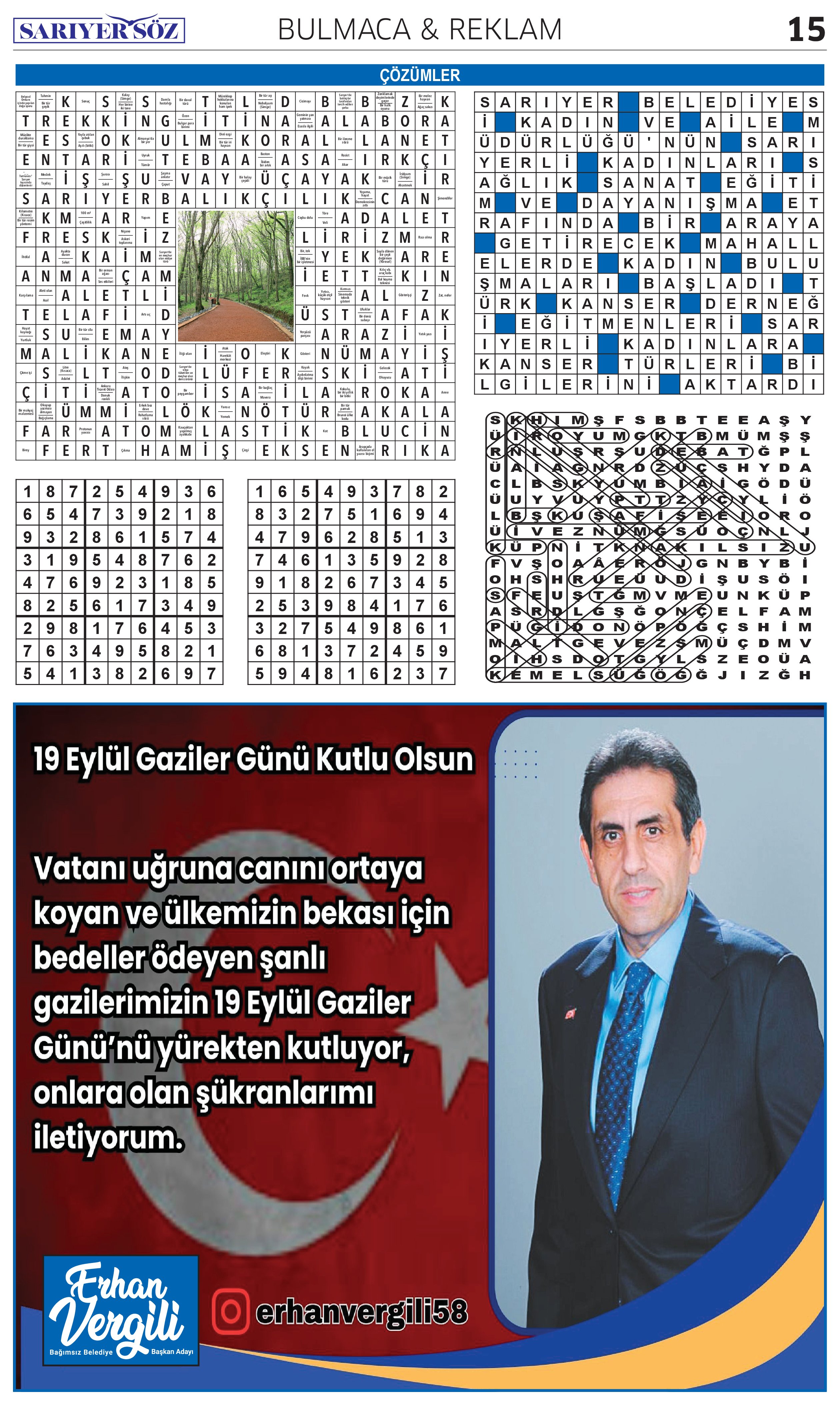 Sarıyer Söz Gazetesi Sayı:10 — Sayfa 15