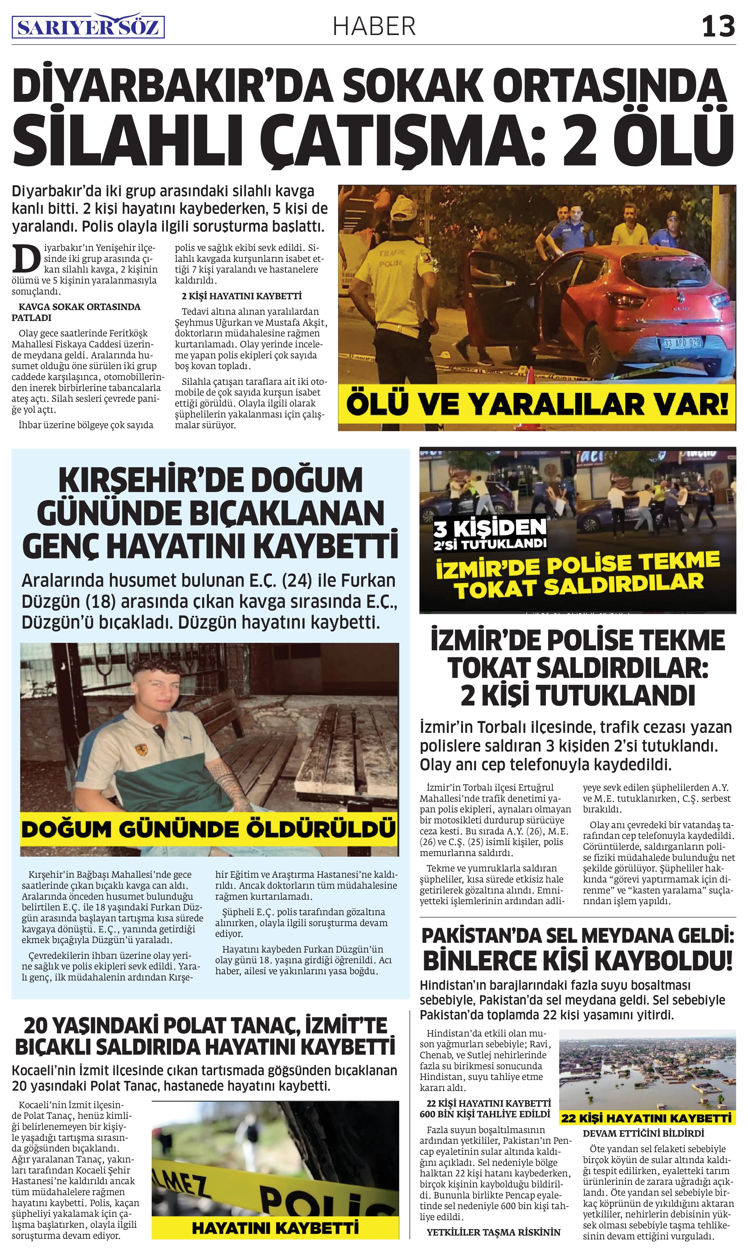 Sarıyer Söz Gazetesi Sayı:9 — Sayfa 14
