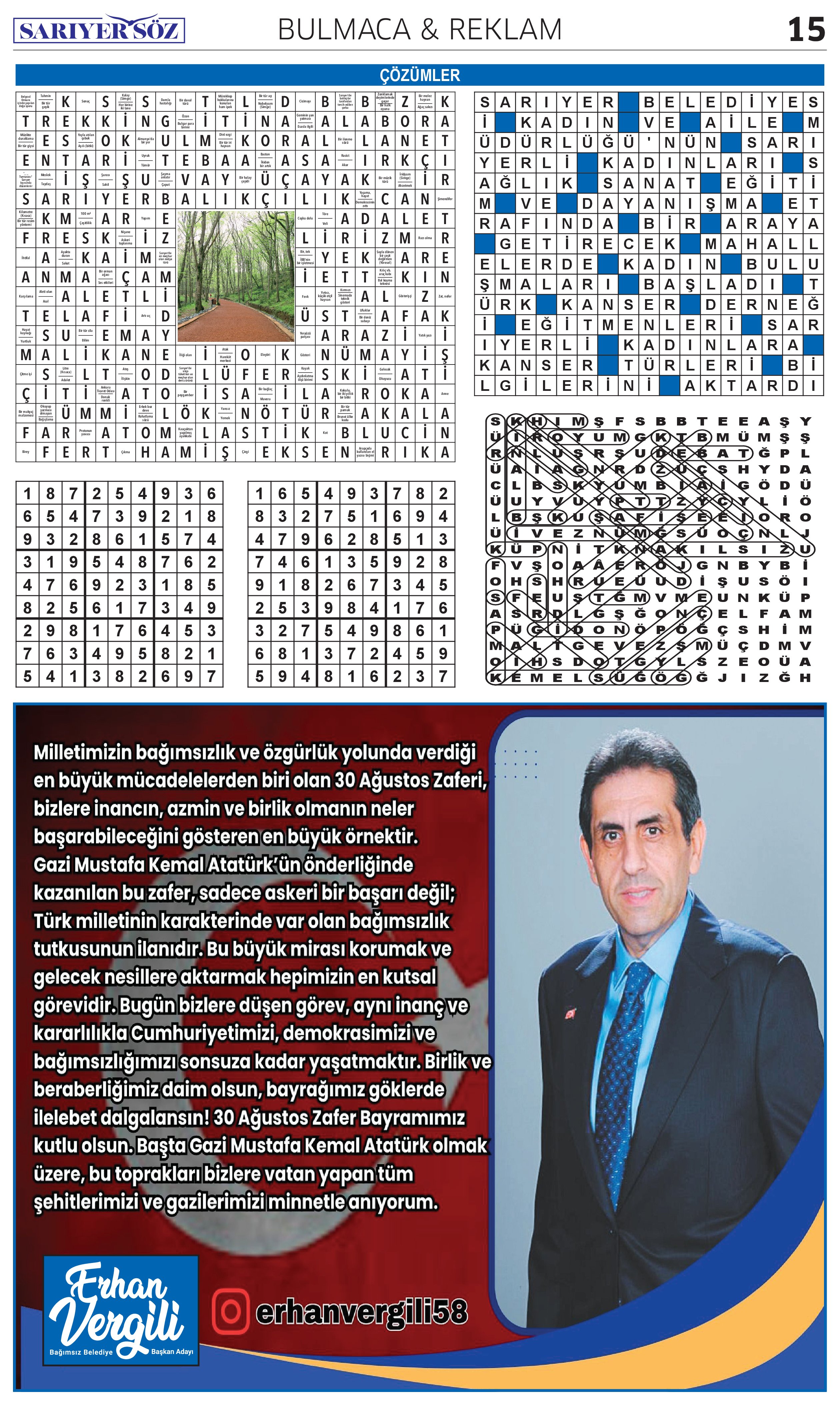 Sarıyer Söz Gazetesi Sayı:9 — Sayfa 13