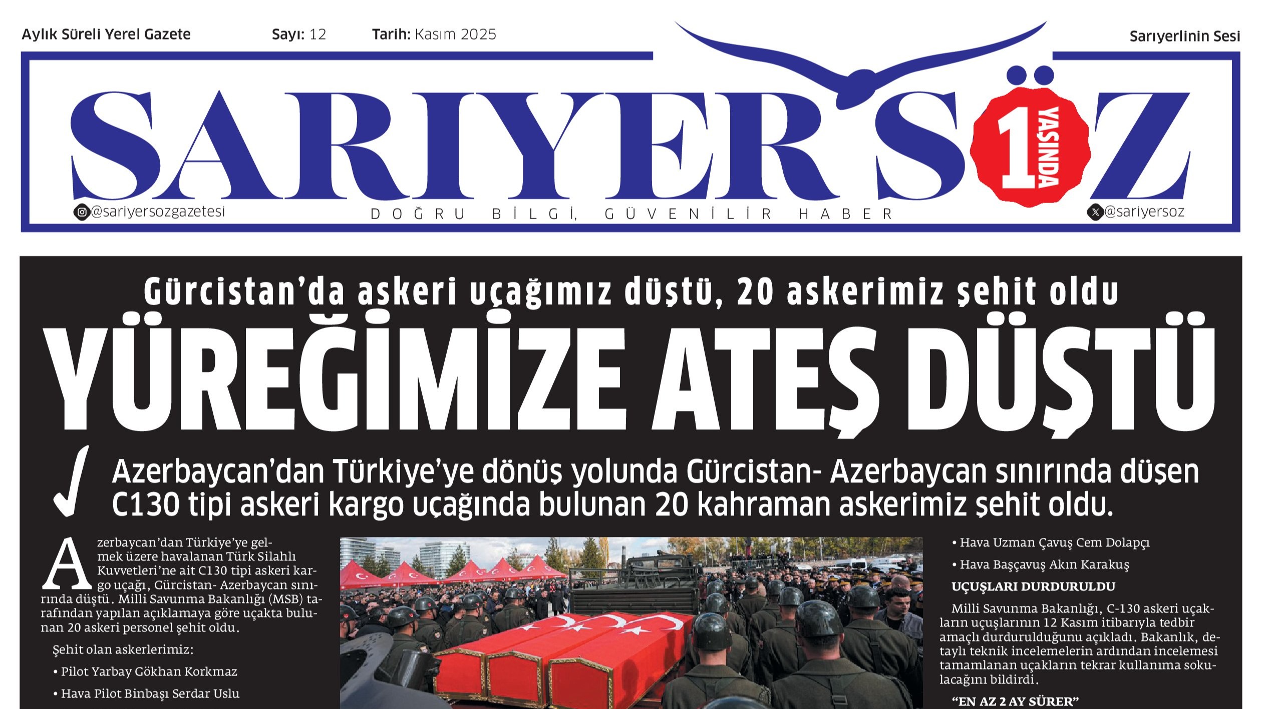 Sarıyer Söz Gazetesi Sayı:12