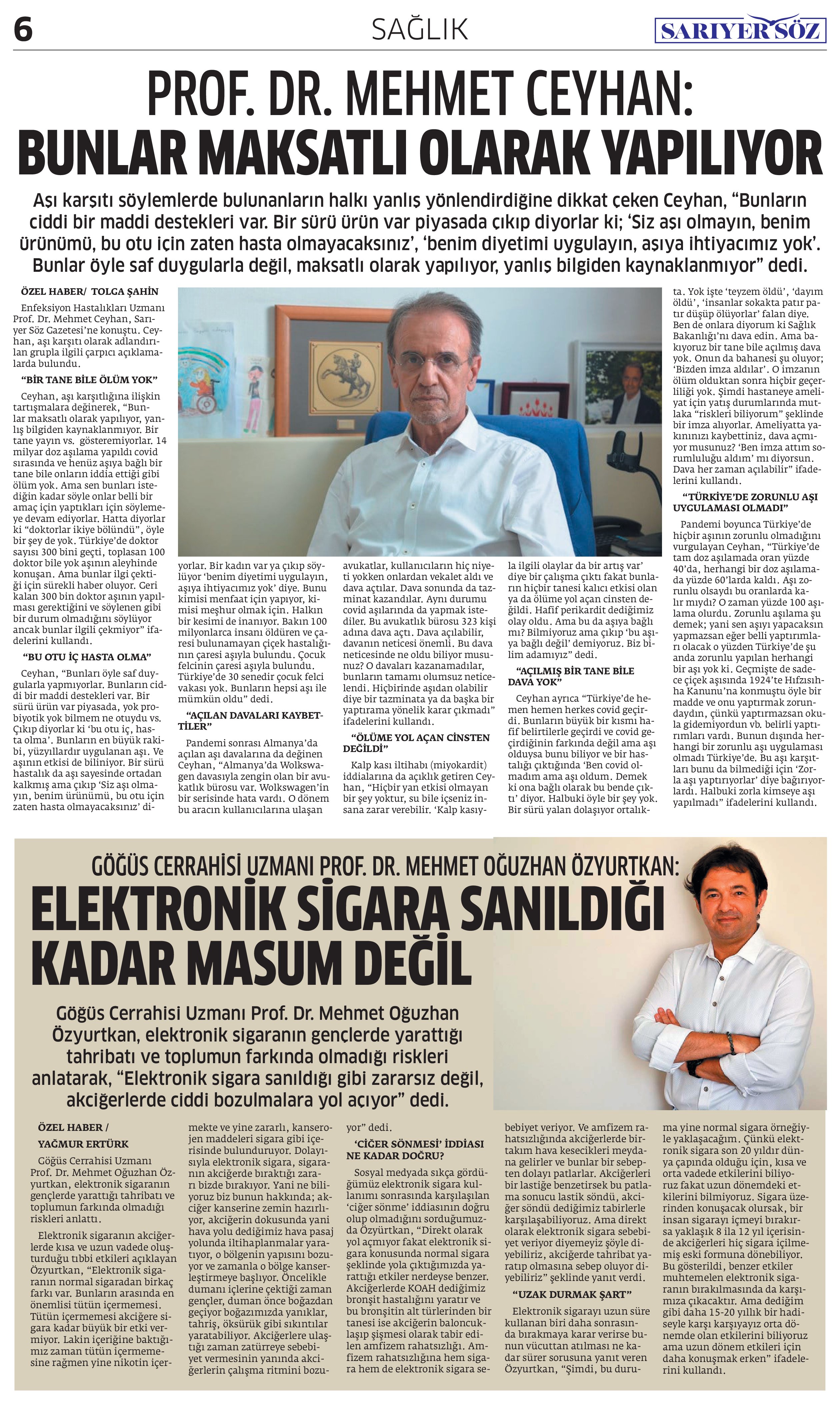 Sarıyer Söz Gazetesi Sayı:12 — Sayfa 5