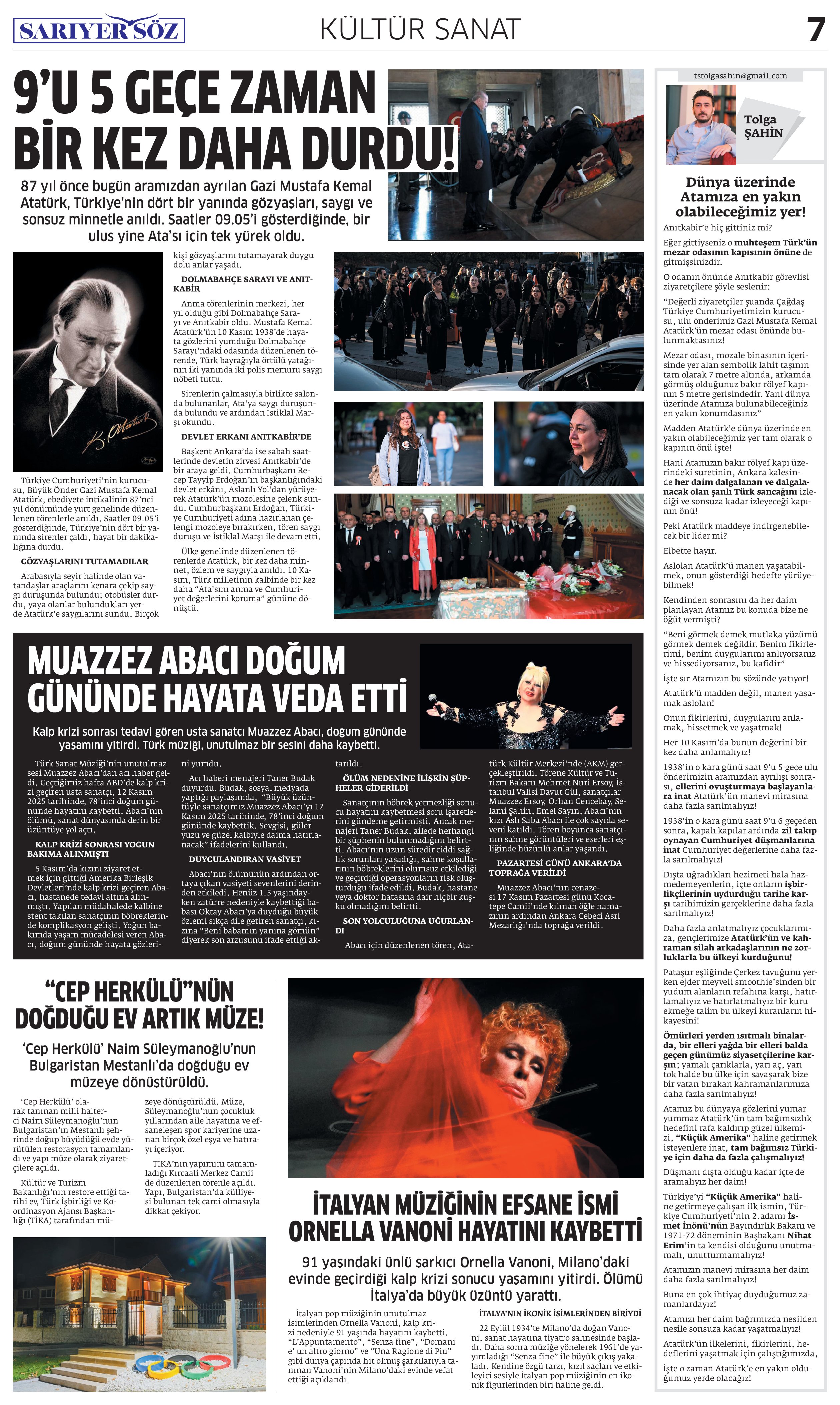 Sarıyer Söz Gazetesi Sayı:12 — Sayfa 6