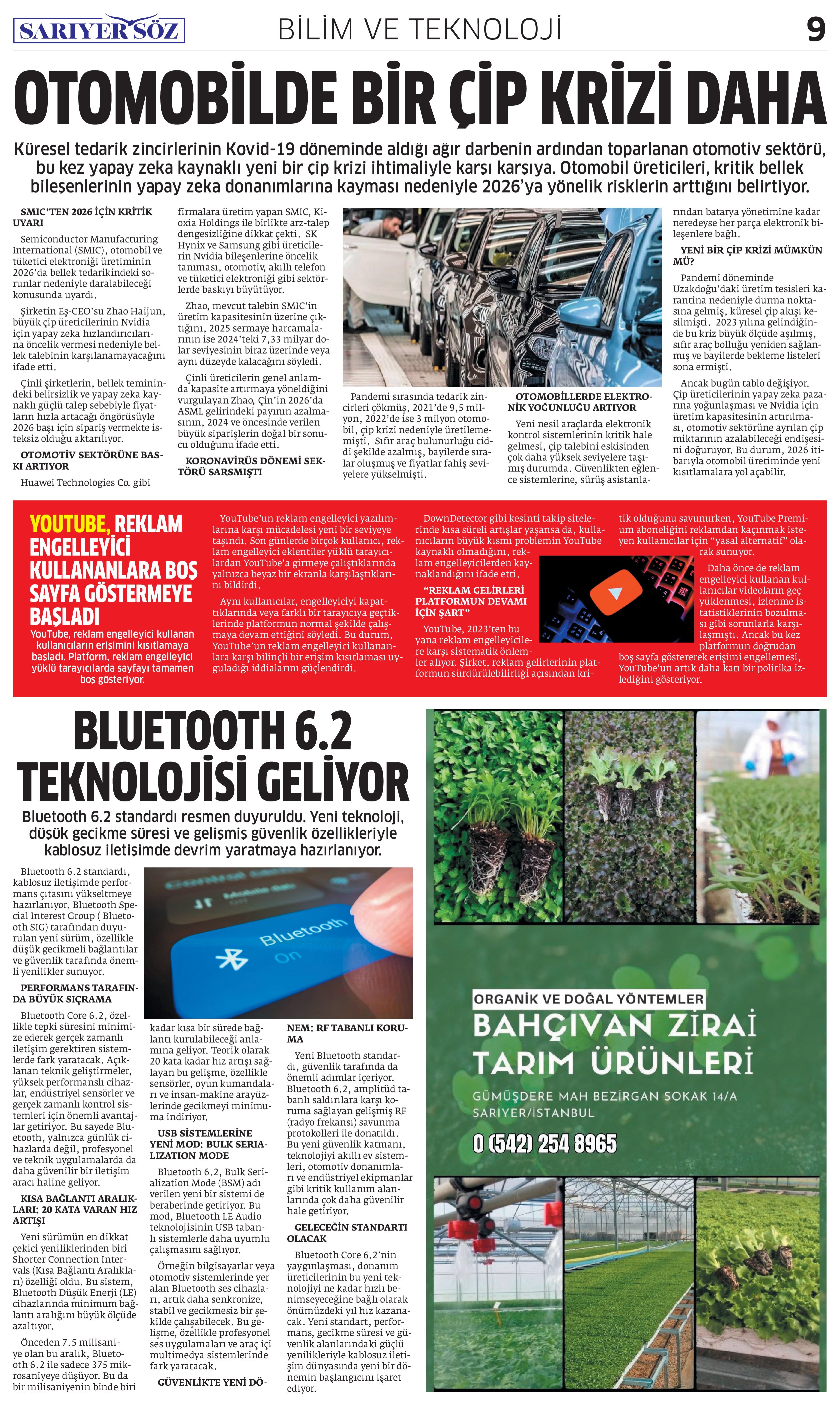 Sarıyer Söz Gazetesi Sayı:12 — Sayfa 8