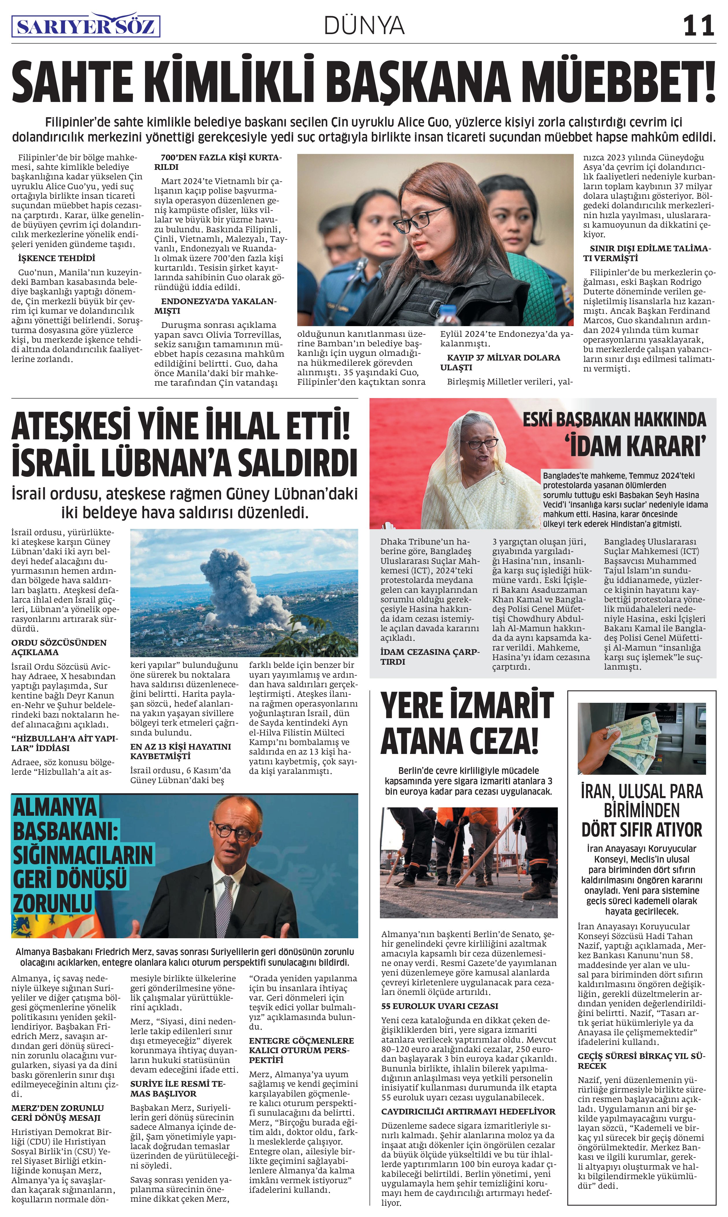 Sarıyer Söz Gazetesi Sayı:12 — Sayfa 10