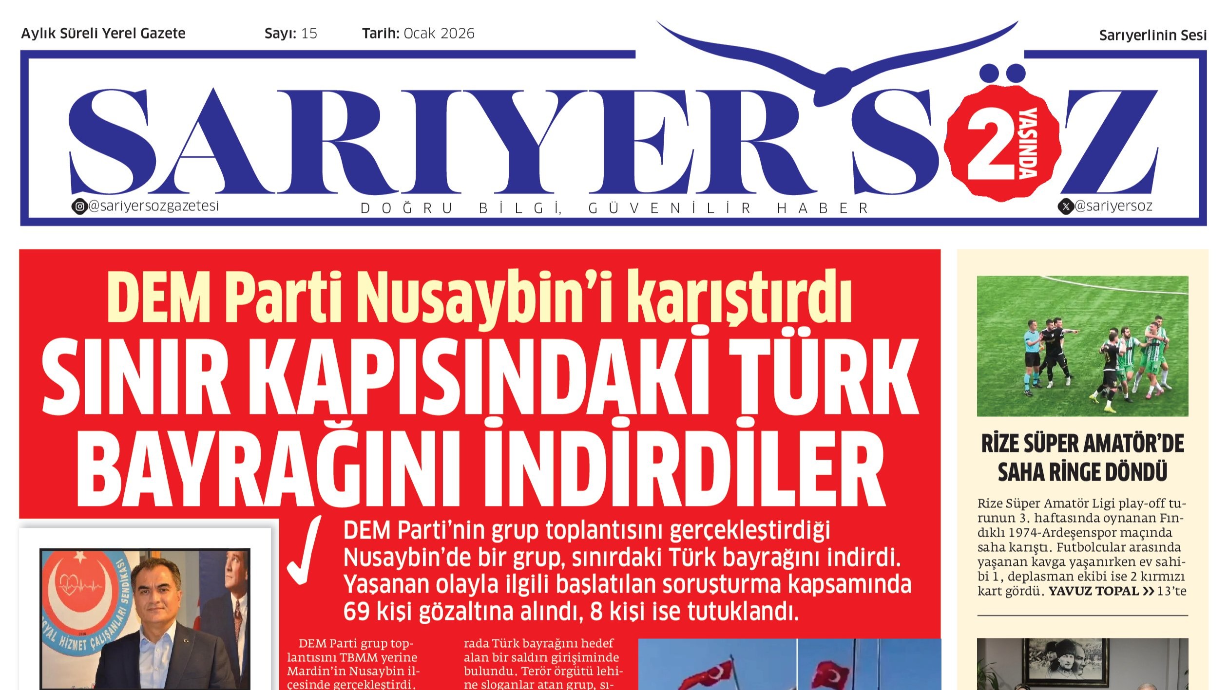 Sarıyer Söz Gazetesi Sayı:15