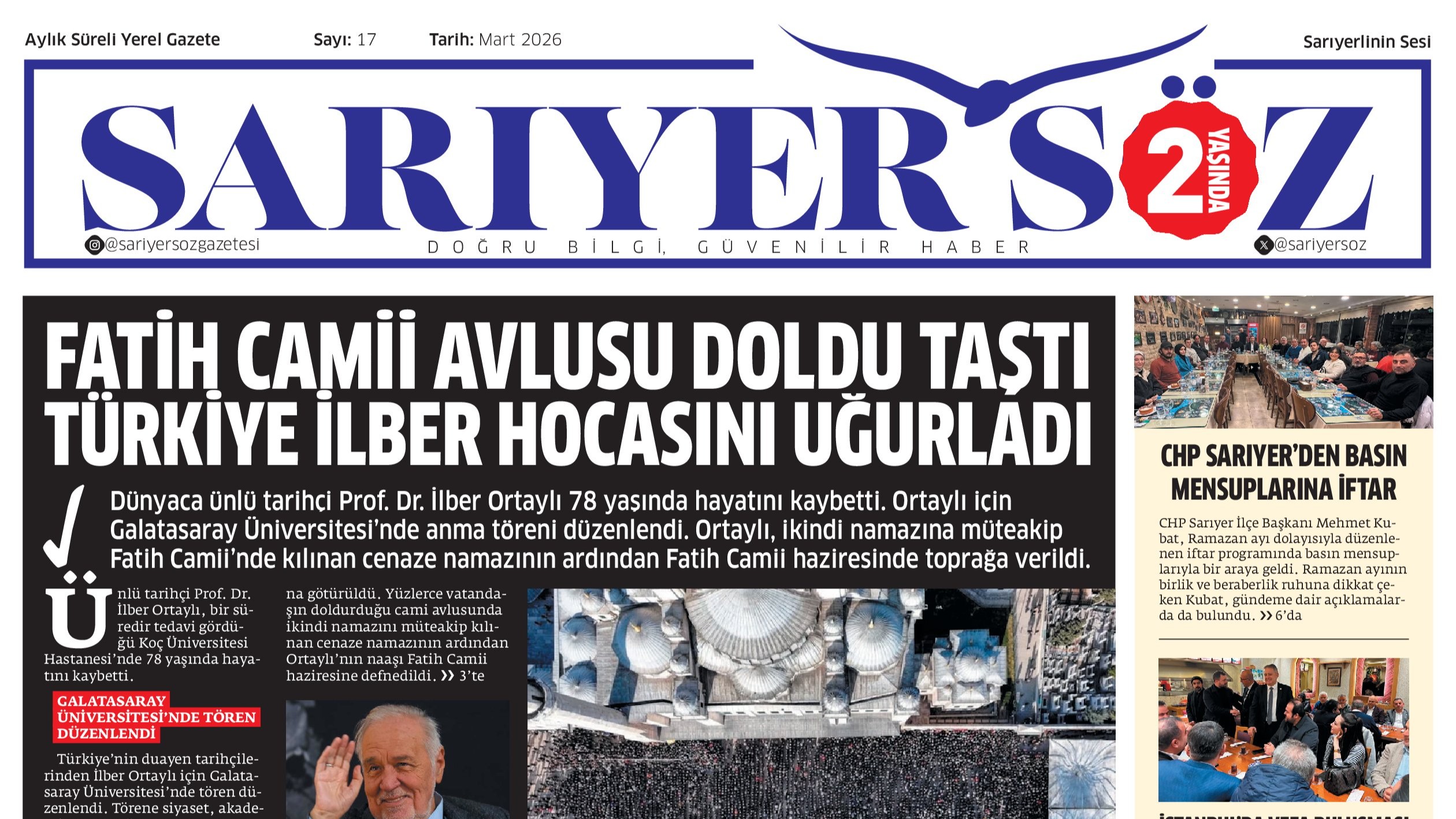 Sarıyer Söz Gazetesi Sayı:17