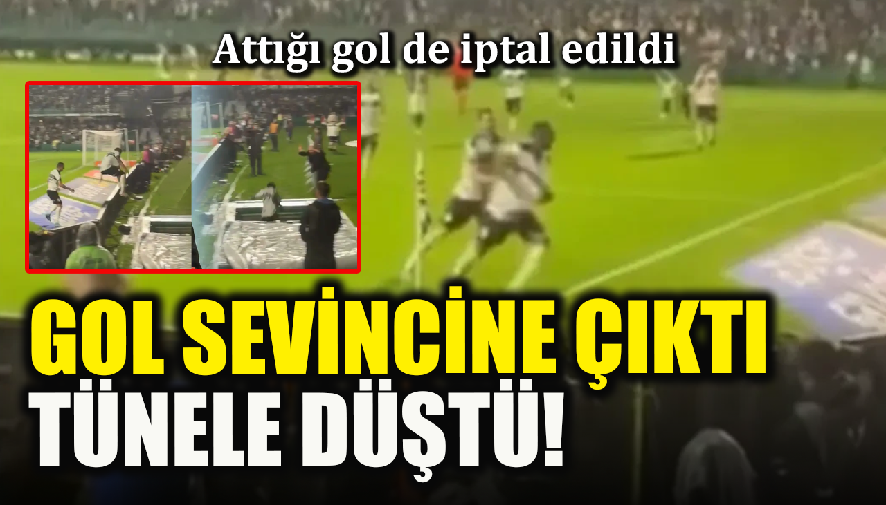 Coritiba'nın Brezilyalı futbolcusu Jacy Maranhao, gol sevincine çıktı, tünele düştü! Attığı gol de iptal edildi