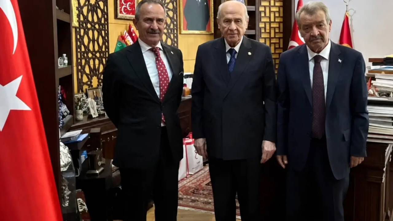 Devlet Bahçeli, Pinyaniş Aşireti lideri Orhan Piruzbeyoğlu ile görüştü 