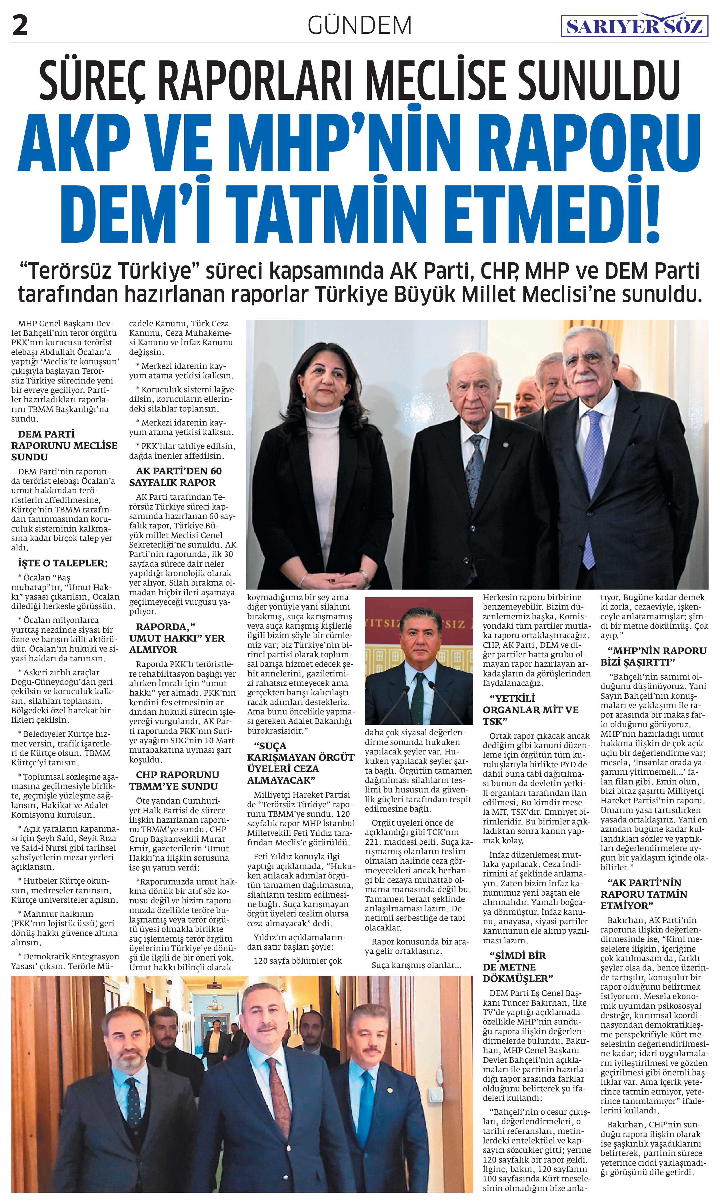 Sarıyer Söz Gazetesi Sayı:13 — Sayfa 2