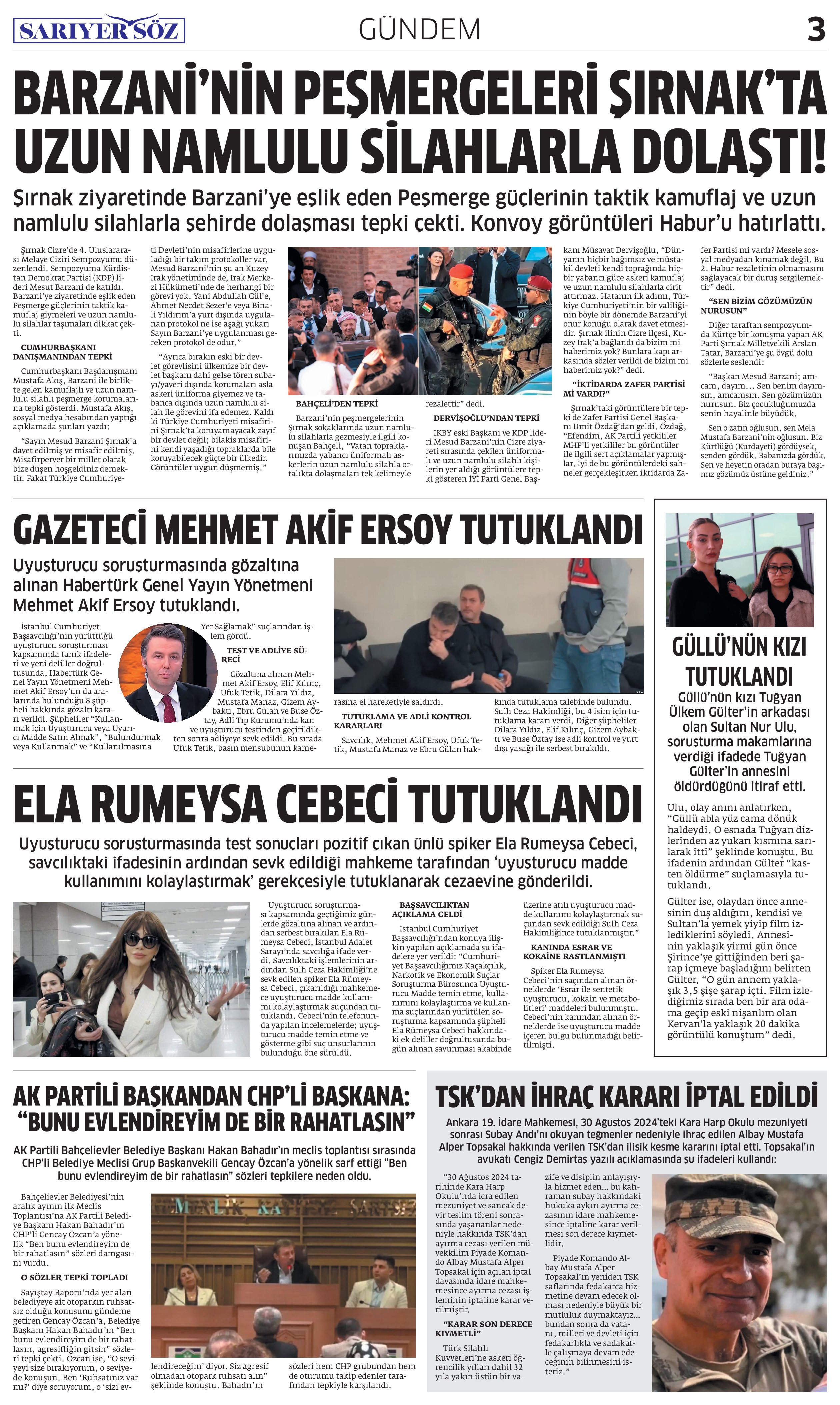 Sarıyer Söz Gazetesi Sayı:13 — Sayfa 3