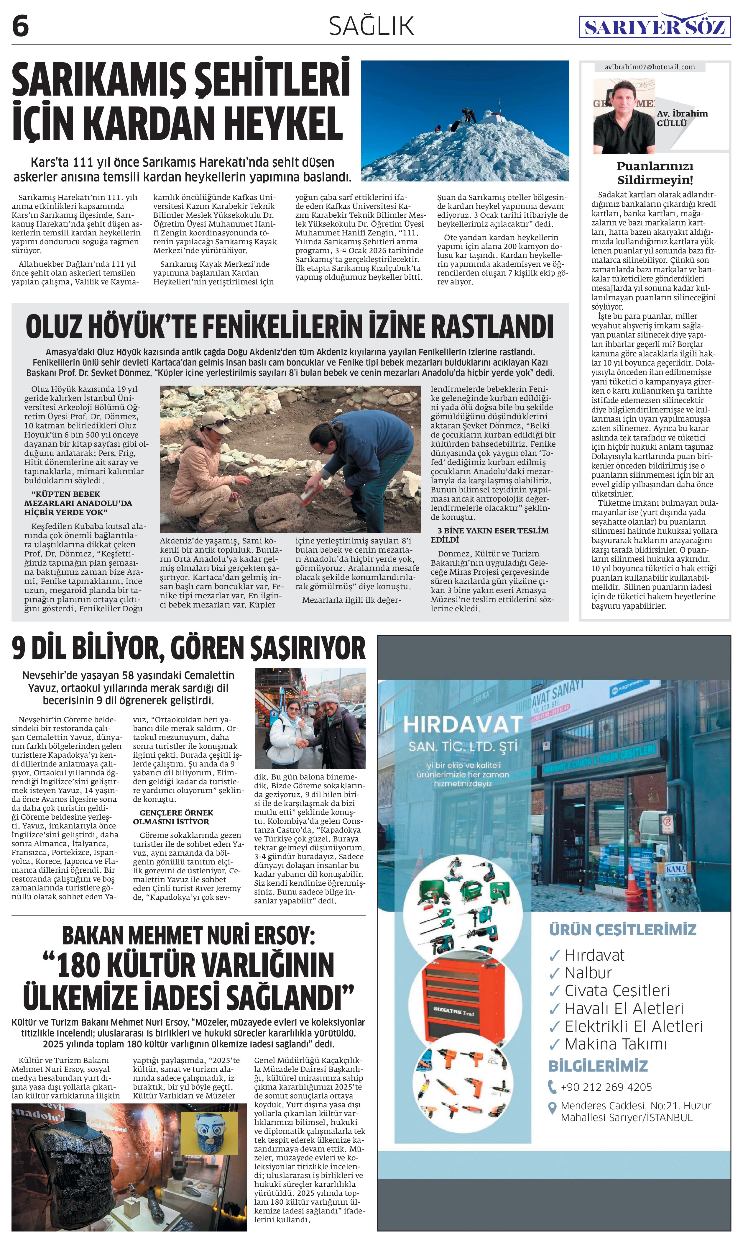 Sarıyer Söz Gazetesi Sayı:13 — Sayfa 6