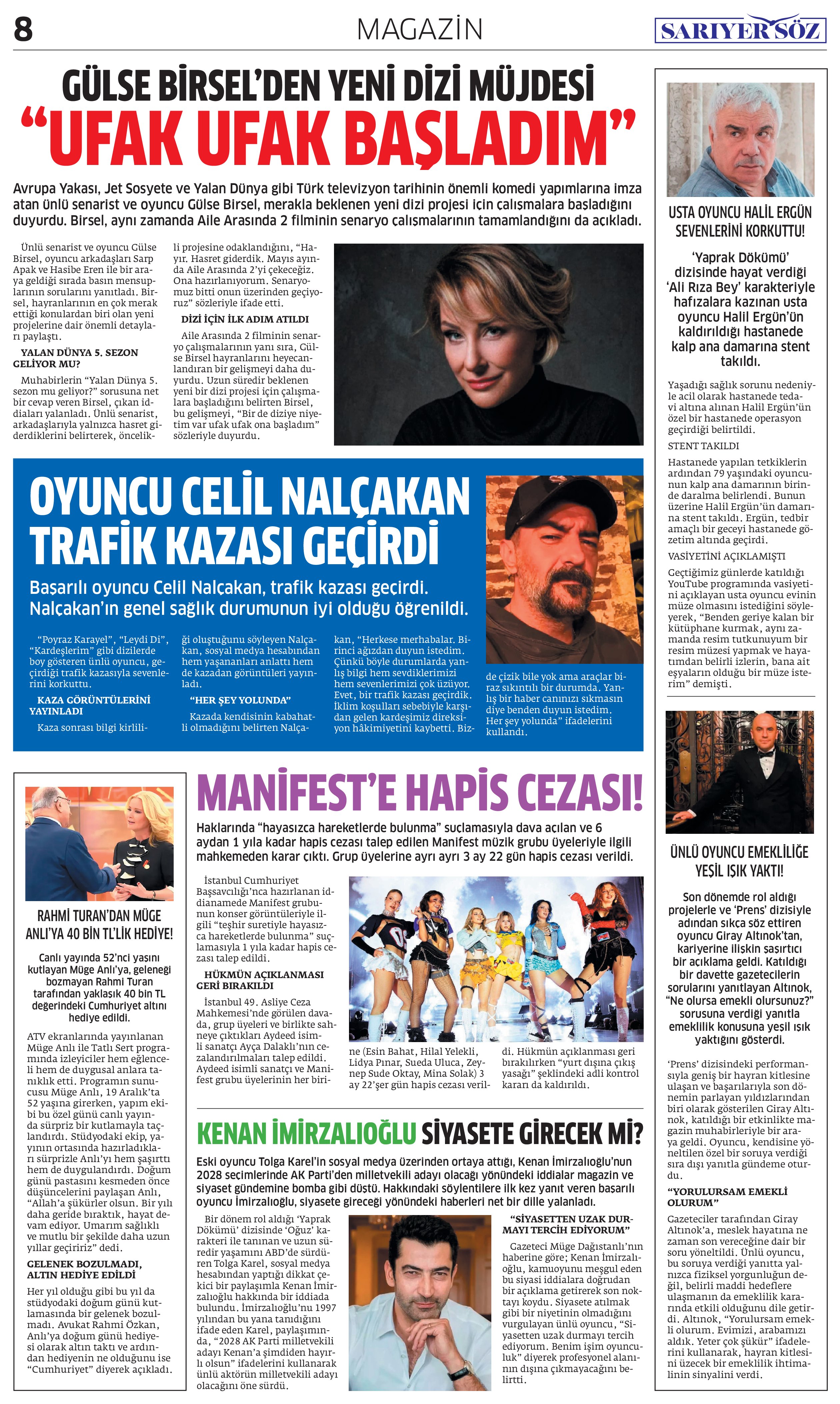 Sarıyer Söz Gazetesi Sayı:13 — Sayfa 8