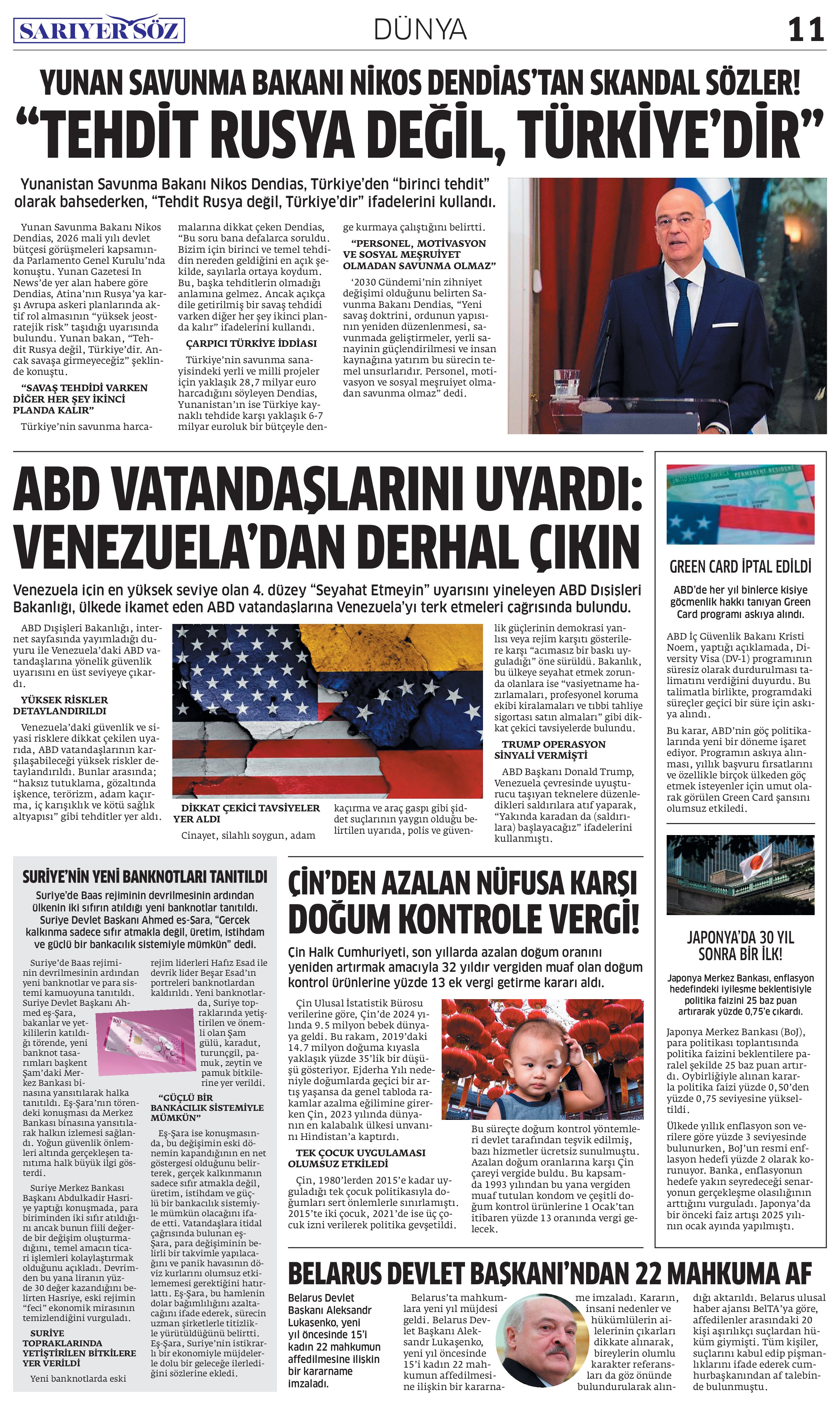 Sarıyer Söz Gazetesi Sayı:13 — Sayfa 11