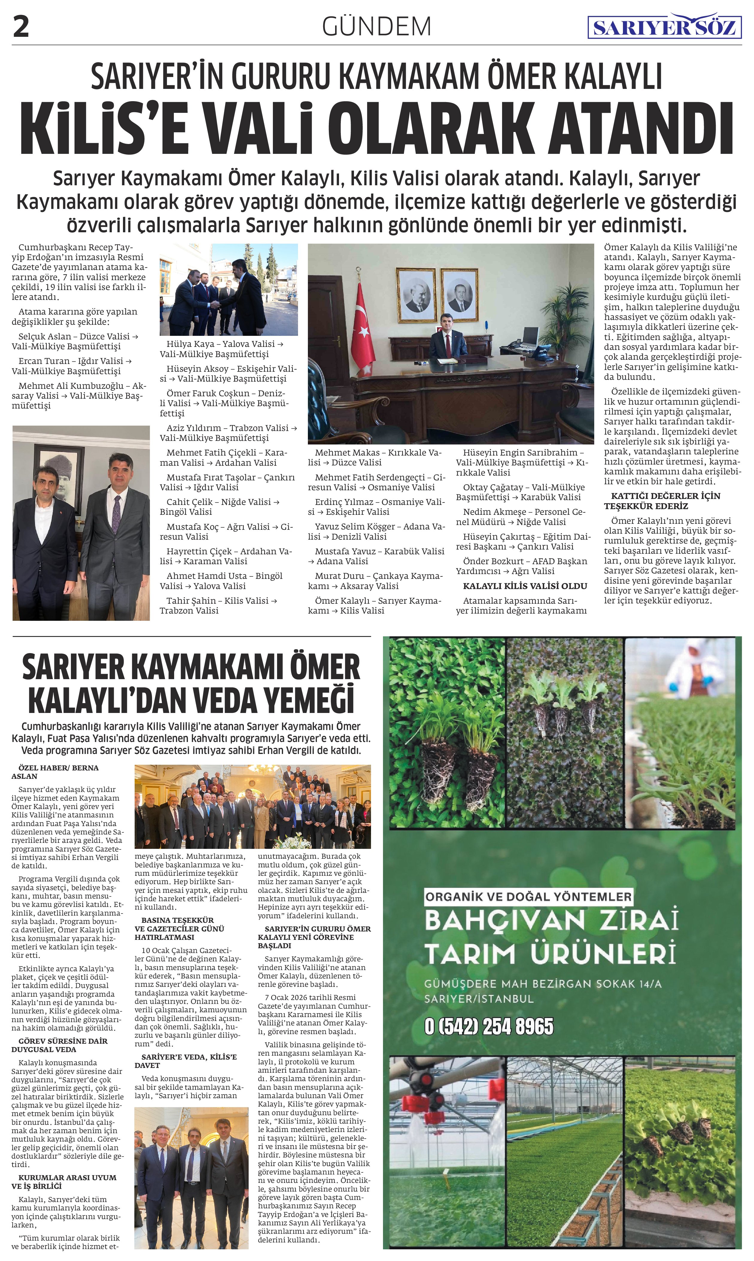Sarıyer Söz Gazetesi Sayı:15 — Sayfa 2