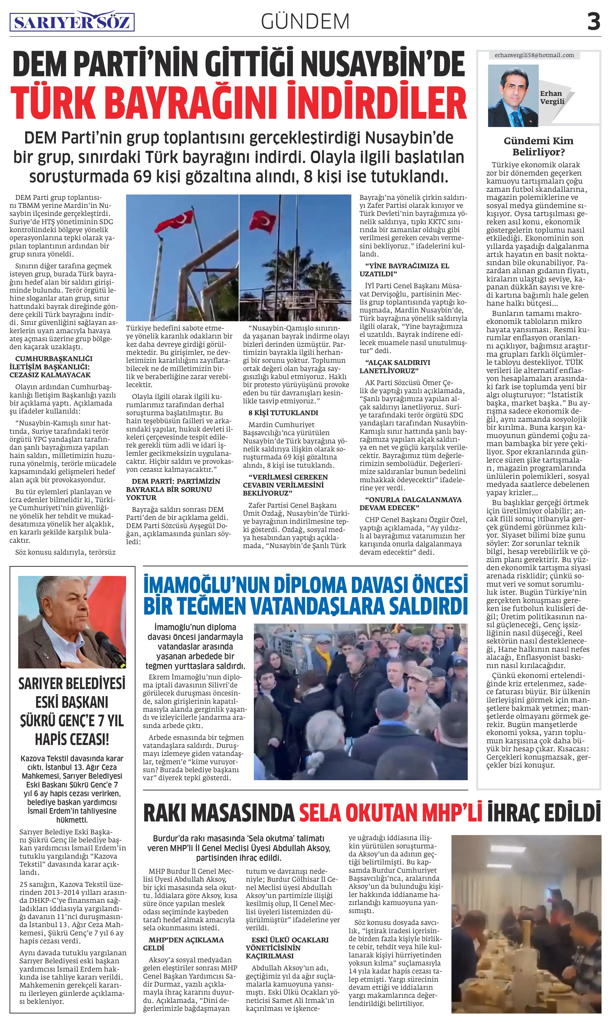 Sarıyer Söz Gazetesi Sayı:15 — Sayfa 3