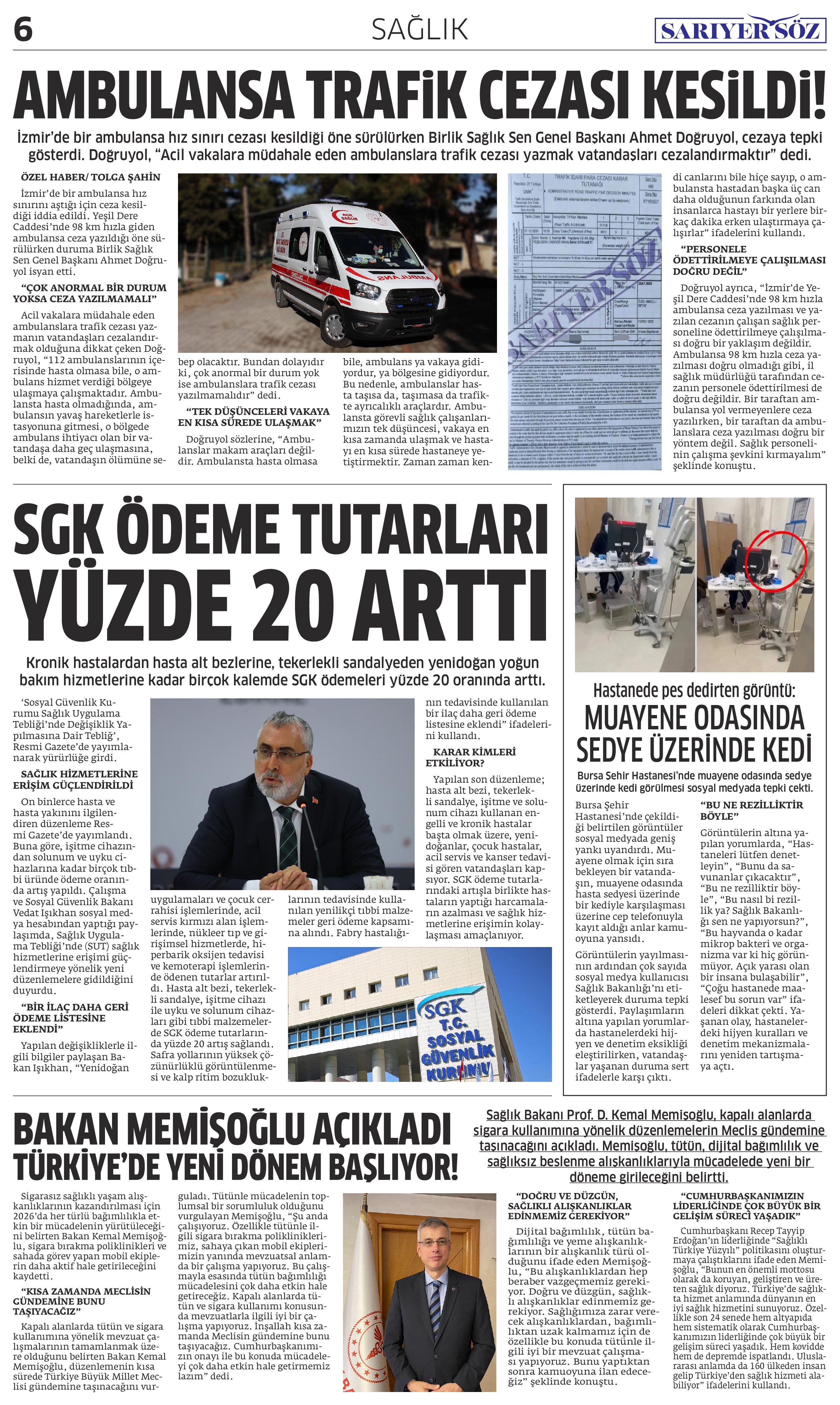 Sarıyer Söz Gazetesi Sayı:15 — Sayfa 6