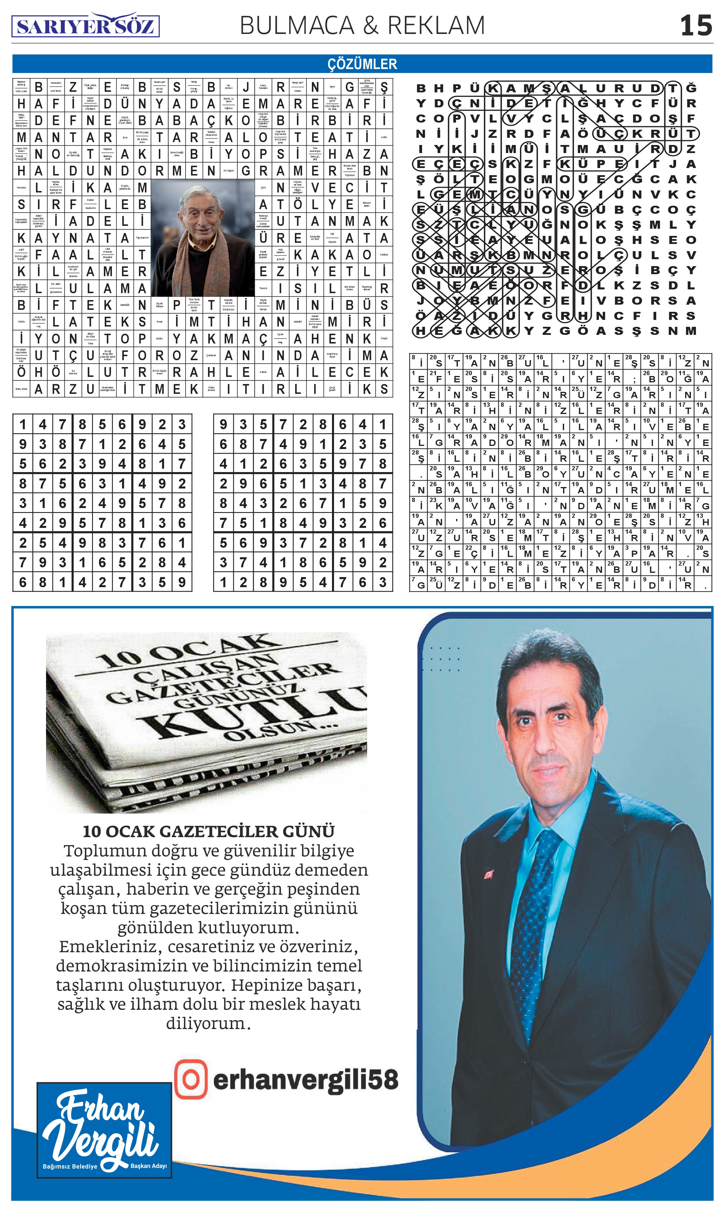 Sarıyer Söz Gazetesi Sayı:15 — Sayfa 14
